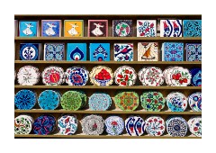 Istanbul  Stall of Turkish tiles