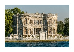 Istanbul  River cruise on the Bosphorus Asian side.  Kucuksu Palace