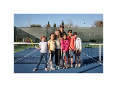 Folsom 28  Nikki.s Tennis Lesson The 6 Girls and Teacher