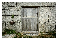 Dorset 34  Wooden Door - Portland Bill