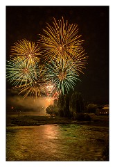 France Amboise 02  Bastille Day Fireworks Amboise