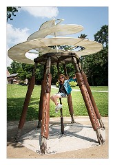 France Amboise 16  Chateau de Clos Luce Leonardo da Vinci's Home Nikki in one of his inventions