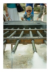 France Amboise 17  Chateau de Clos Luce Leonardo da Vinci's Home Jason on one of his inventions