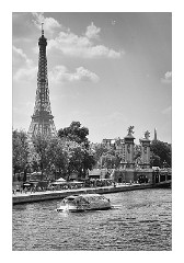 France Paris 14  Eiffel Tower from the Seine