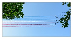 France Paris 26  Fly Past for the Final of the Tour de France