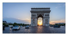 France Paris 53  Arch de Triumph As sun is setting