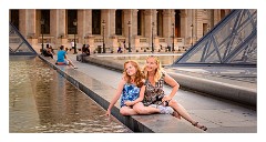 France Paris 57  The Louvre Jenn and Nikki