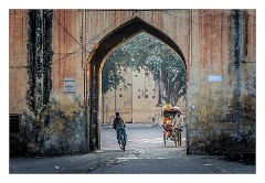 Jaipur  12  Early morning the Old city