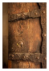 Jaipur  51  Old Wooden Door at the Fort