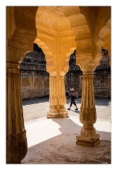 Jaipur  52  Baradhari pavilion at Man Singh I Palace Square, Amber Fort