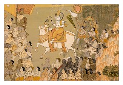 Jodhpur 025  Paintings on the entrance to the Meharangarh Fort