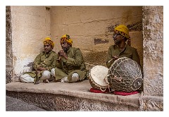 Jodhpur 047  A musical group entertaining the crowds