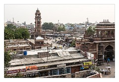 Jodhpur 062  View of the Ghantaghar Market from Pal Halveli