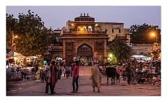 Jodhpur 070  Ghantaghar Market at night
