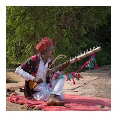 Jodhpur 079  Jaswand Thada Cenotaph - musician