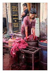 Jodhpur 085  The area called Lawaran - The dying of cloth