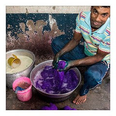 Jodhpur 089  The area called Lawaran - The dying of cloth