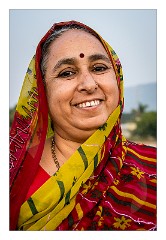 Pushkar 14  Woman on the Bridge of the Brahma Ghat