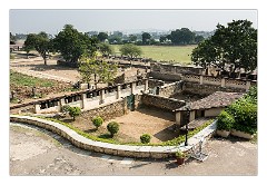 Udaipur 11  View of the stables and private airport, left hand corner