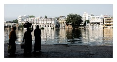 Udaipur 20  Gangaur Ghat - Women leaving with their washing finished