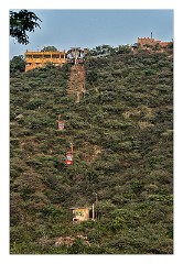 Udaipur 40  Cable car to hilltop temple and view point