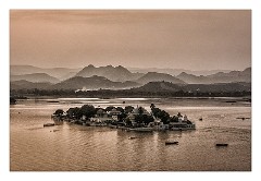 Udaipur 41  View of Pichola Lake at Sunset