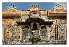 Udaipur 53  Decotative inner part of the City Palace