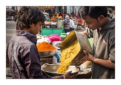 Udaipur 72  Setting up his stall