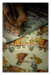 Udaipur 92  Working on a painting