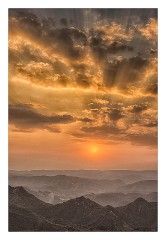 Udaipur 97  Sunset from Monsoon Palace