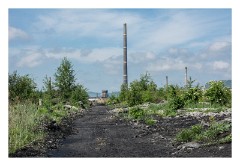 Copsa Mica 17  Last look at one of the Chimneys