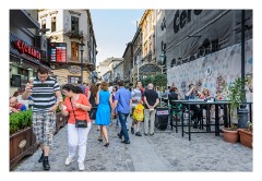 Bucharest 05  Cafe's along the streets of Old Bucharest