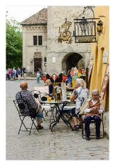 Sighisoara 03  The Square by the Clock Tower