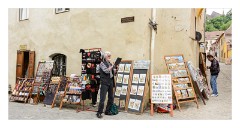 Sighisoara 04  Artist at work