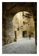 Sighisoara 05  Entrance from the fortifield citadel to the lower town
