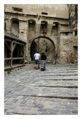 Sighisoara 06  Entrance from the fortifield citadel to the lower town