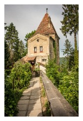 Sighisoara 14  The Ropemakers Tower is the only tower inhabited,  the Caretaker of the Cemetary lives here
