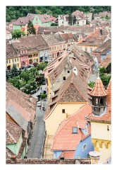 Sighisoara 27  View from the Clock Tower over the Lower City of Sighisoara