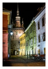 Sighisoara 28  The Clock Tower at Night