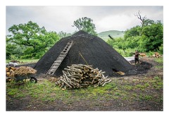 Viscri 14  Throwing the soil onto the top of the mound