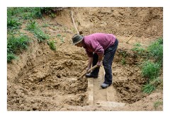 Viscri 25  Digging the clay