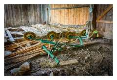 Viscri 37  His farming equipment