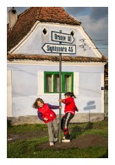 Viscri 58  Young girls at play