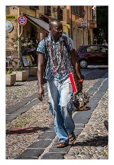 Bosa 38  Man with his goods in Bosa