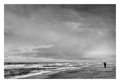 Mckinleyville Trip 26  The Lone Fisherwoman, The Beach at Prairie Creek Redwood State Park