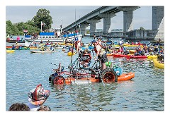 Mckinleyville Trip 60  Day Two of the Kinetic Sculpture Race in the River, Eureka