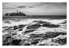 Cornwall 19  Godrevy Beach and Lighthouse