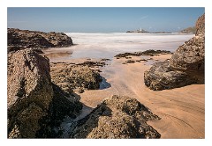 Cornwall 22  Godrevy Beach as the sun sets