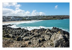 Cornwall 32  Porthmeor Beach St Ives takern from the Island