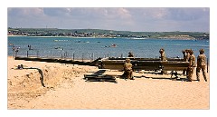 Dorset People and Places 10  Reinactment of taking an area and building a bridge